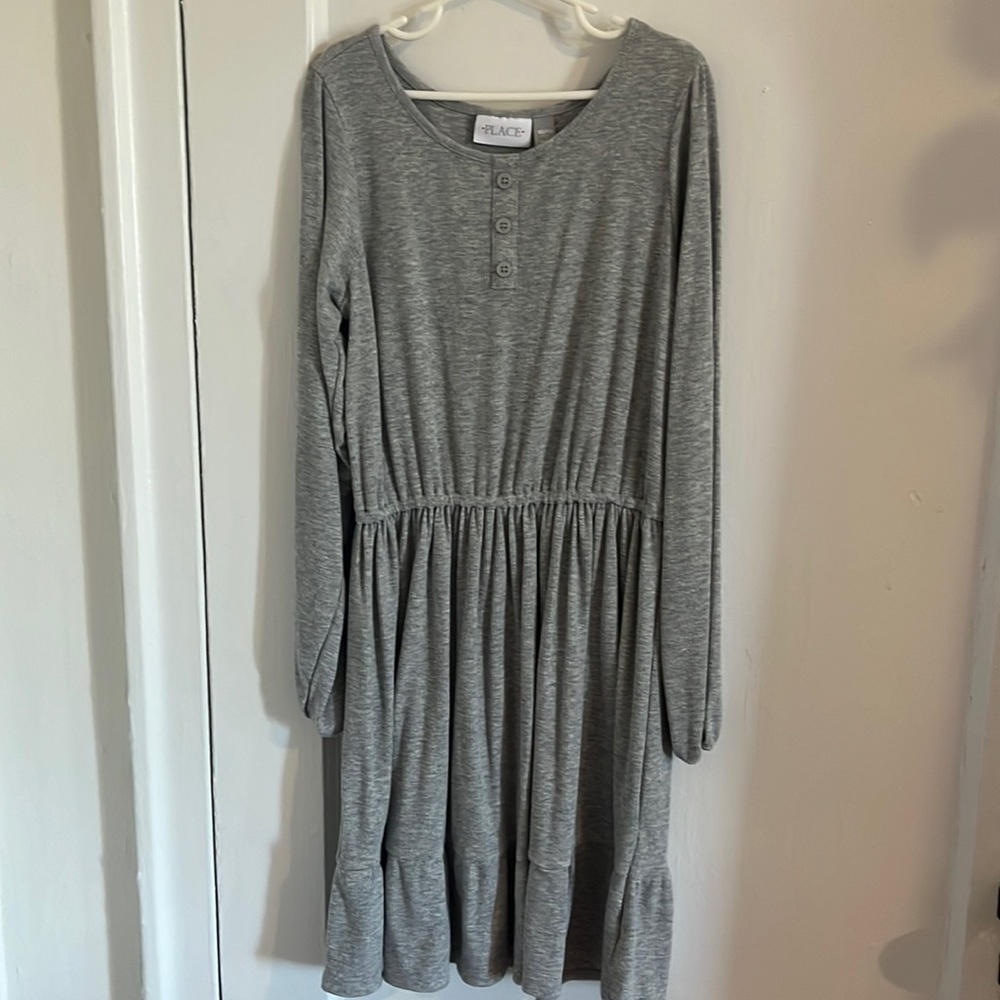 Grey long sleeve dress